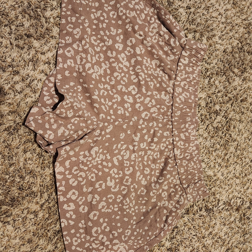 A New Day Brown Patterned Shorts